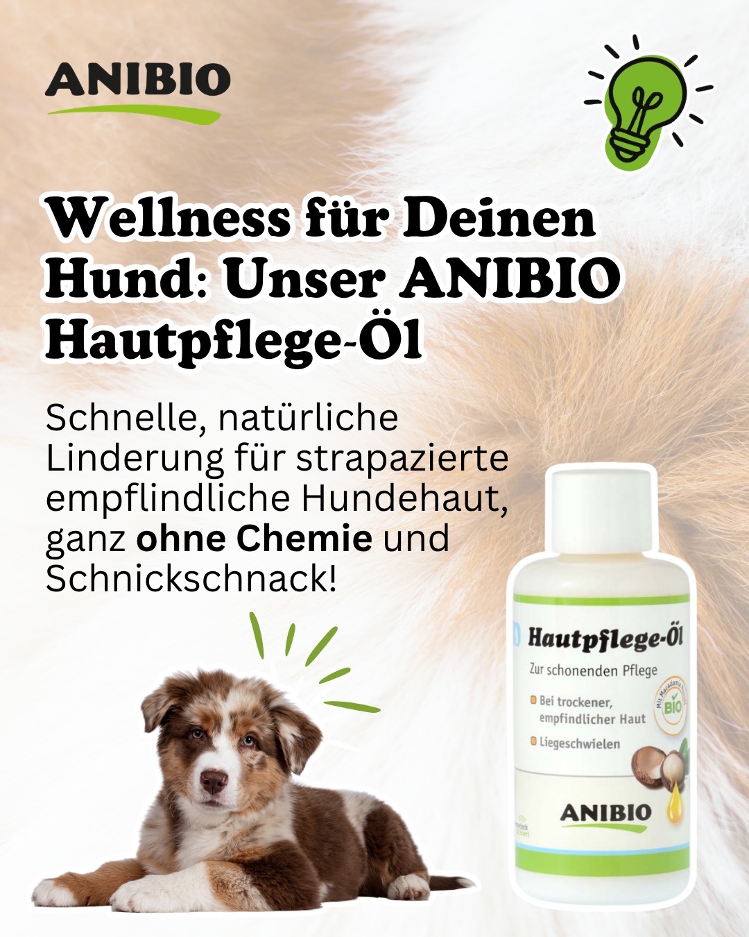 ANIBIO Hautpflege-Öl - Wellness für Deinen Hund