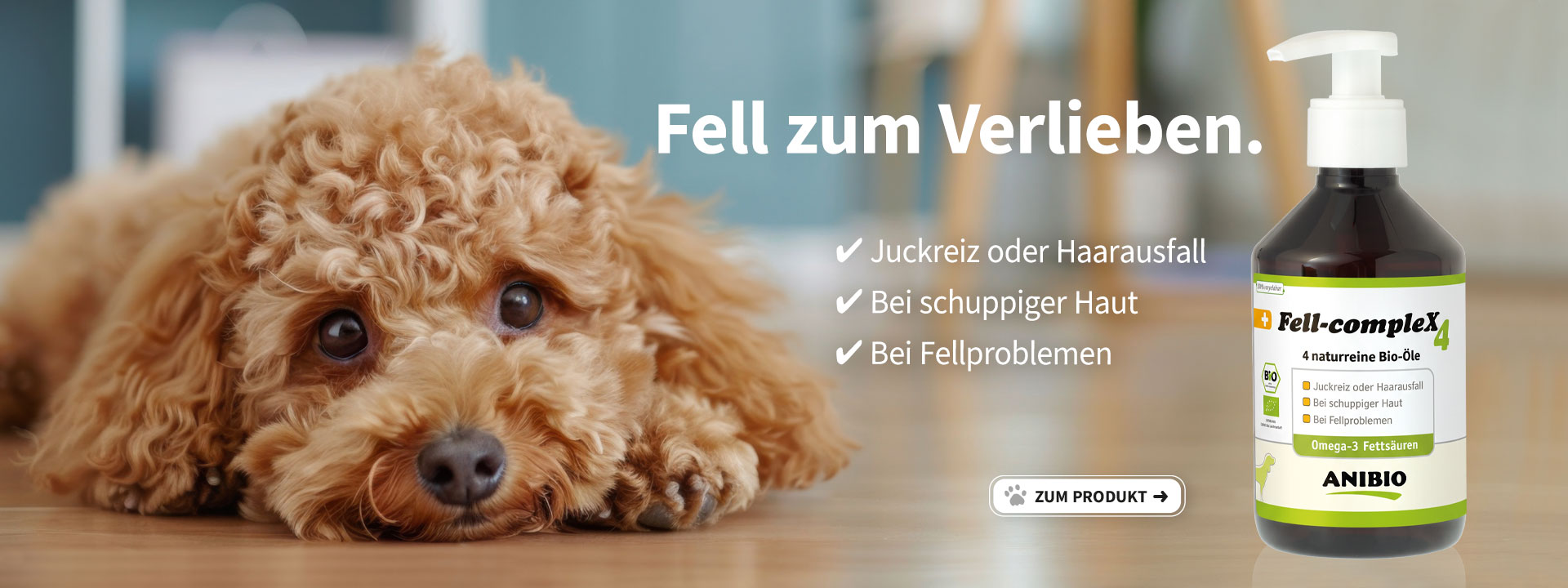 ANIBIO FellComplex mit 4 naturreinen Ölen