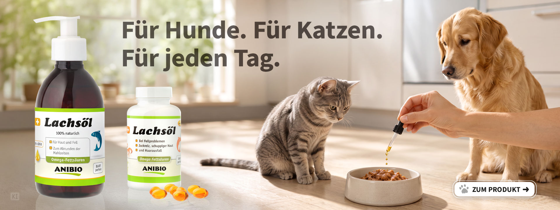Lachsöl mit Omega Fettsäuren