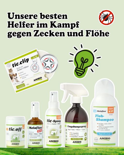 ANIBIO zum Schutz gegen Zecken, Milben und Flöhen